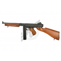 Cyma Thompson M1A1, The Thompson M1A1 is known as the world's first submachine gun, born out of the experiences of World War 1, and seeing action during WW2